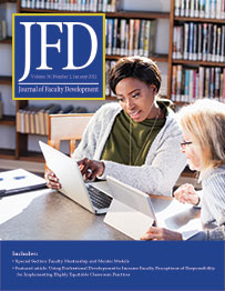 Journal of Faculty Development – January 2022 Print Issue