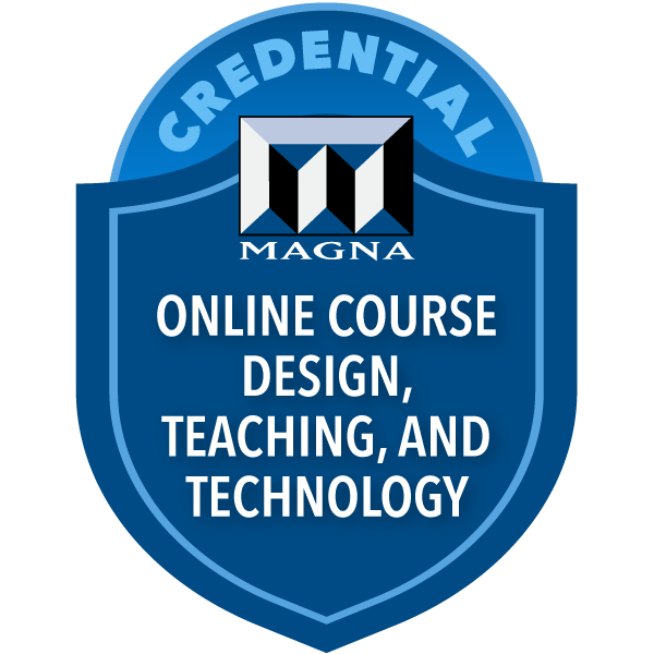 Online Course Design, Teaching, and Technology badge