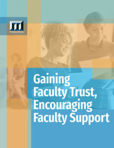 cover of gaining faculty trust, encouraging faculty support report