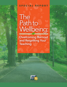 cover of the path to wellbeing report