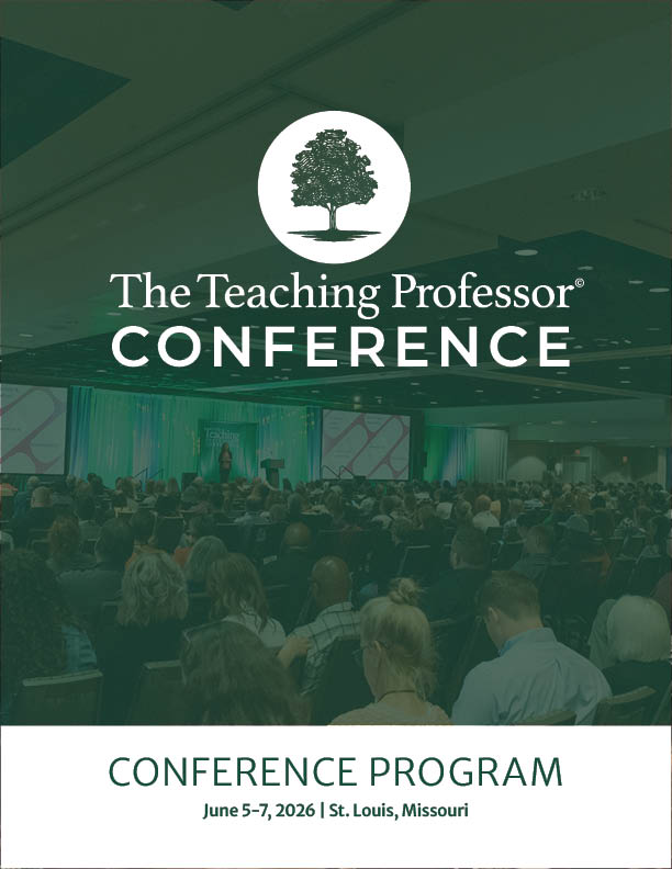 The Teaching Professor Conference Program cover
