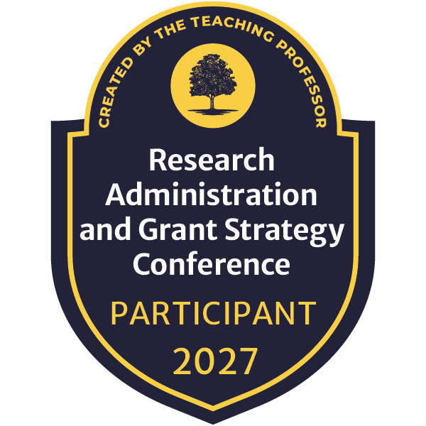 Research Administration and Grant Strategy Participant Badge