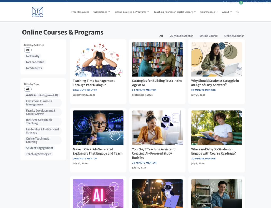 Online Courses and Programs Image