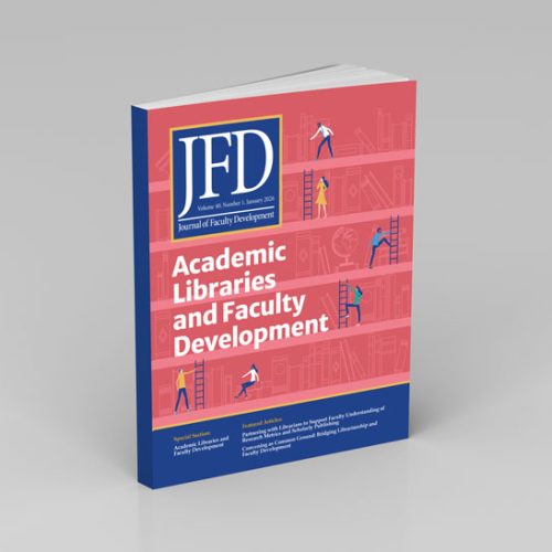 paperback copy of the Journal of Faculty Development