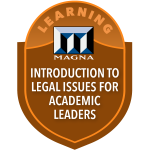 Introduction to Legal Issues for Academic Leaders